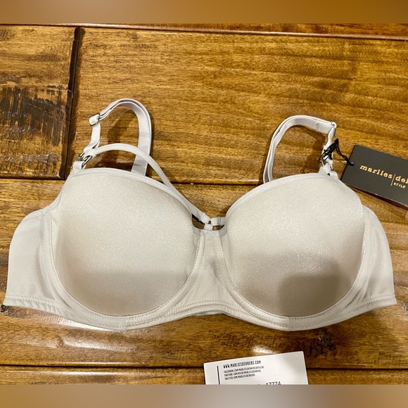 Marlies Dekkers bra 34B (75B) silver bra and panty set discounted - Picture 7 of 12